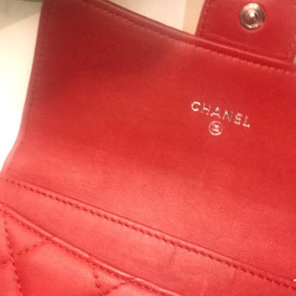 Chanel Petite Maroquinerie Red  pink small wallet - Picture 6 of 8